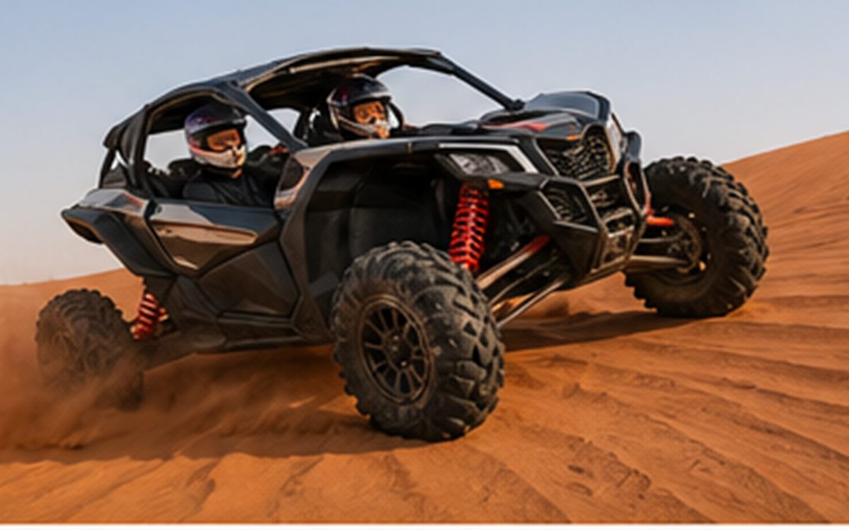 Can-Am Maverick X3 sport buggy on dunes