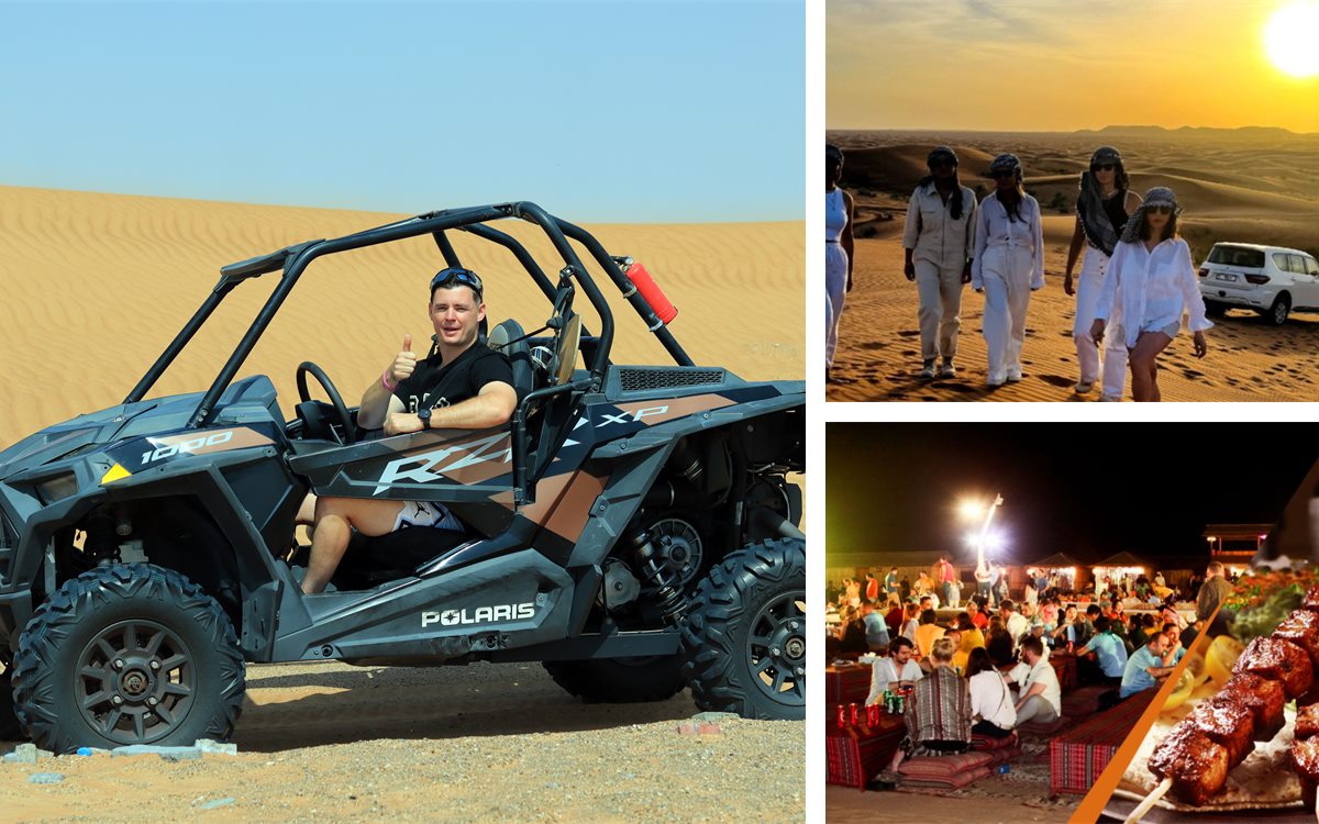 Dune buggy and desert safari combo